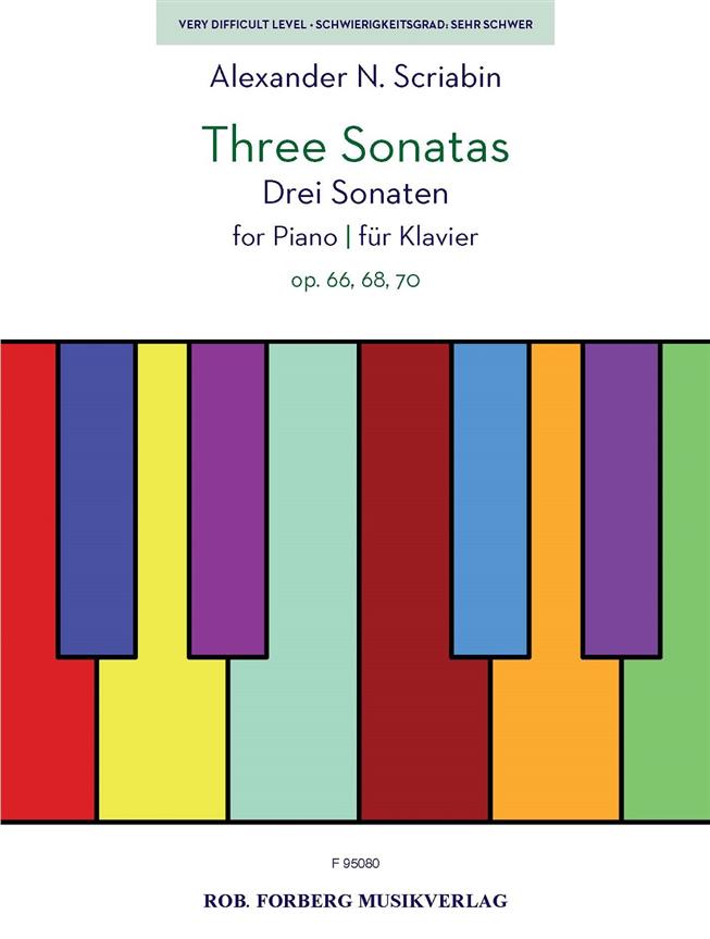 3 Sonatas Op. 66, 68, 70 (SCRIABINE ALEXANDER)