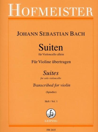 Suiten Für Violoncello. Für Violine Übertragen, Heft 1