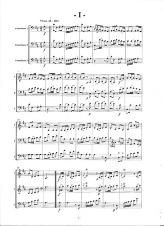 Sonate Pour Trio De Contrebasses (D'Après Quantz)
