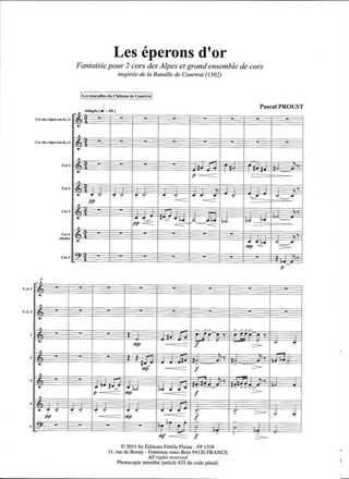 Les Eperons D'Or (2 Cors Des Alpes Et Grand Ensemble De Cors)