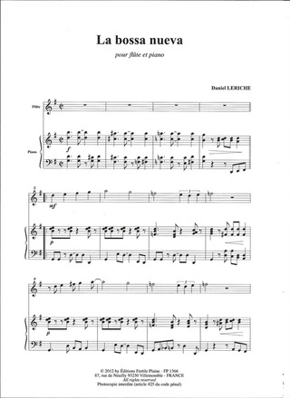 Bossa Nueva (Flûte Et Piano)