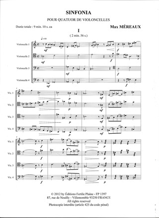 Sibfoniua (4 Violoncelles)