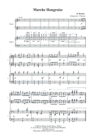 Marche Hongroise (D'Après Berlioz) (2 Pianos)