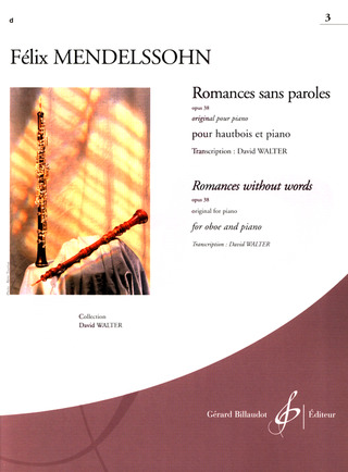Romances Sans Paroles Op. 38 Vol.3
