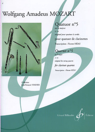 Quatuor No 5 En Fa Majeur K 158