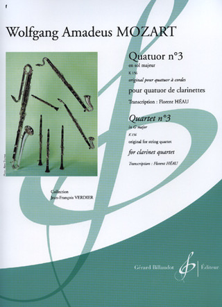 Quatuor No 3 En Sol Majeur K 156