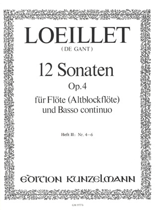 12 Flûte Sonatas Op. 4, Vol.2