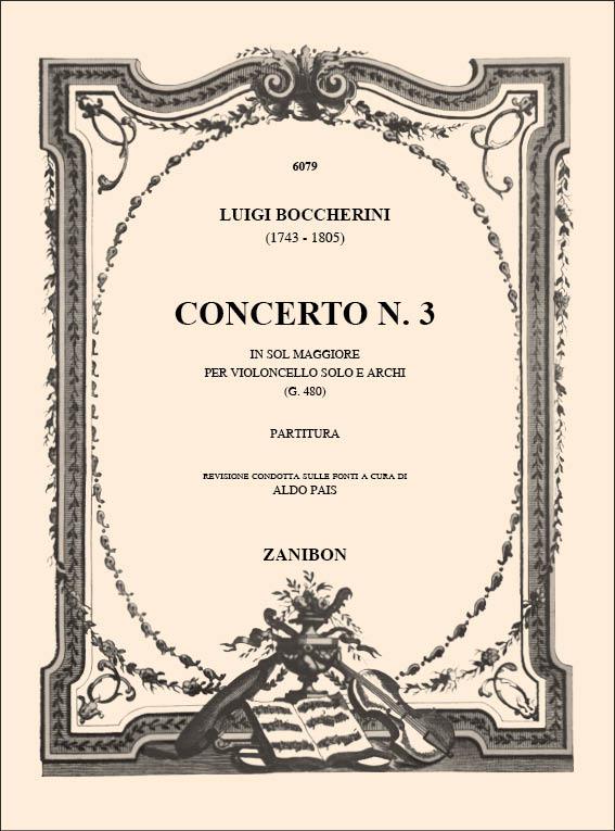 Concerto N.3 Sol Magg. G.480 Vc E Archi