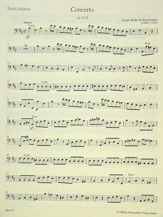 Concerto Für 2 Soloinstrumente (Flöte, Violine - Flöte, Oboe - 2 Flöten), 3 Violinen Und Basso Continuo