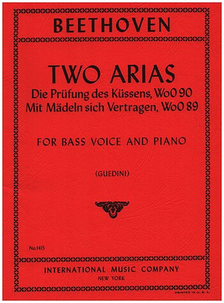 2 Arias For Bass And Orchestra