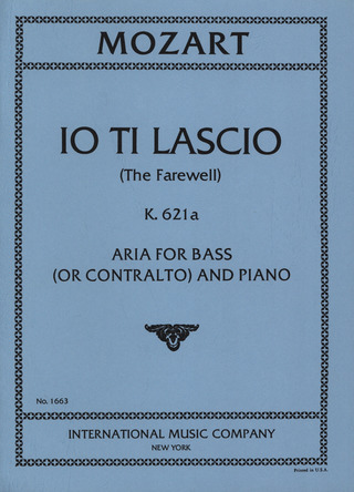 Lo Ti Lascio (L'Addio) K.621A