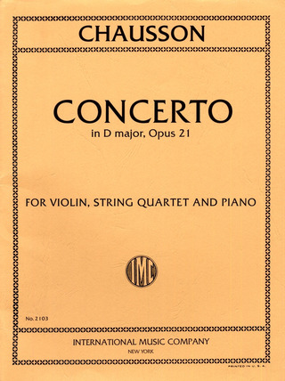 Concerto Dmaj Op. 21 Vln Pft Str 21