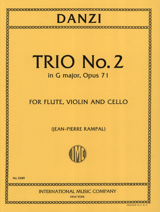 Trio Gmaj Op. 71/2 Fl Vln Vc