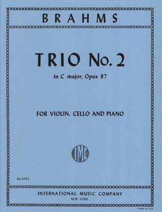 Trio No.2 Cmaj Op. 87 Vln Vc Pft