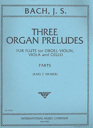 3 Organ Preludes Fl (Ob)