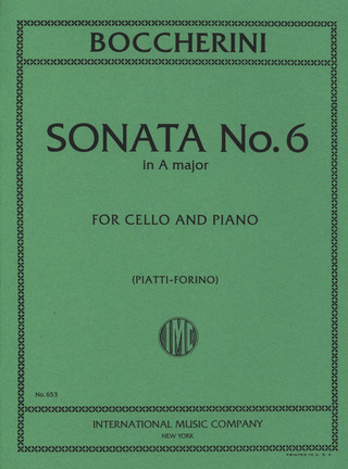 Sonata No.6 Amaj Vc Pft