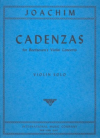 Cadenzas For Beethoven's Violi