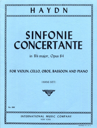 Sinfonie Concertante Bbmaj Op. 8