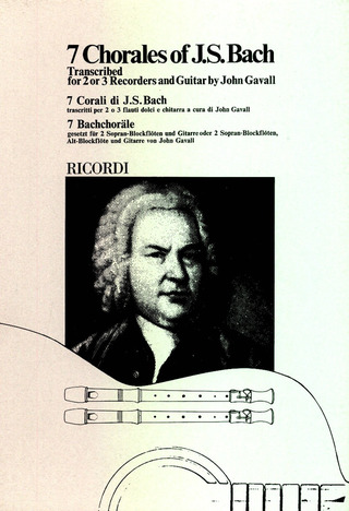 7 Chorales Bach 2 Rec And Guitare (Gavall)