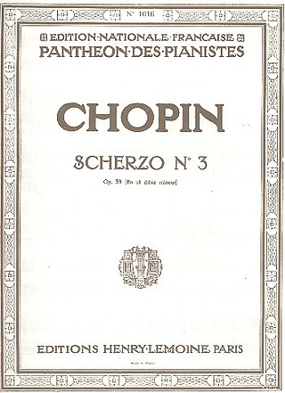 Scherzo #3 En Ut# Min. Op. 39 (CHOPIN FREDERIC)