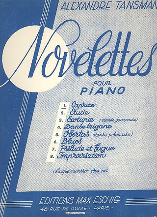 Novelette N 1 Caprice Piano