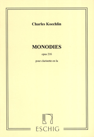Monodie Op. 216 Clarinette Seule En La (10 Pieces ..N 9 Sib)