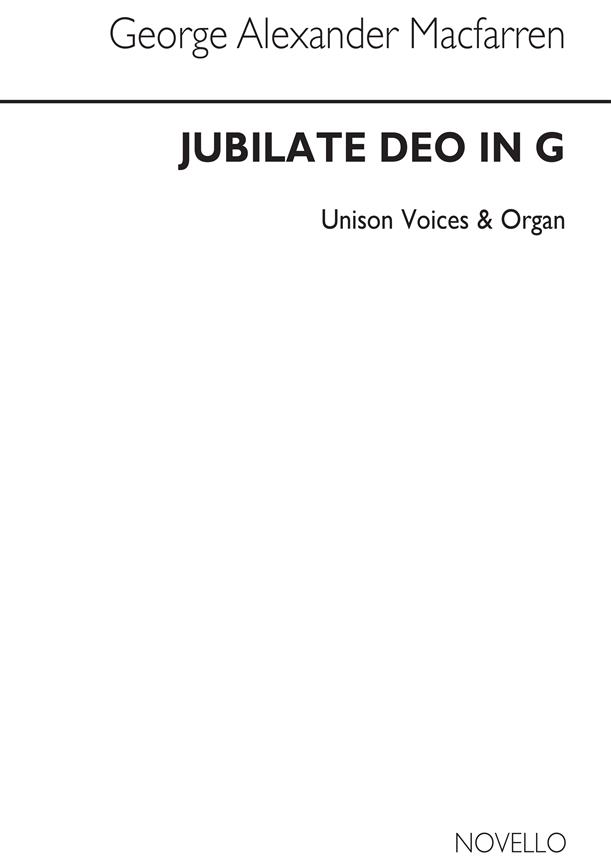 Jubilate In G Unison/Organ