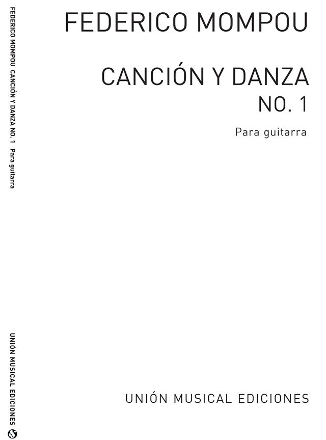Mompou Federico Cancion Y Danza No1 Para Guitarra