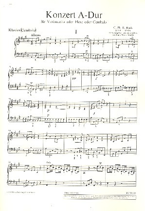 Concerto A Major H 437-39, Wq 168, 172, 29