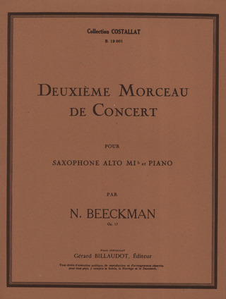 2ème Morceau De Concert Op. 17