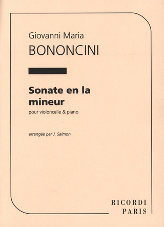 Sonate En La Mineur Violoncelle Et Piano (Salmon