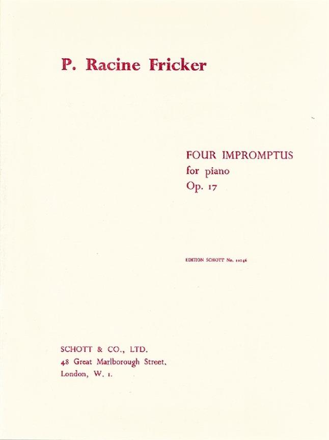 4 Impromptus Op. 17