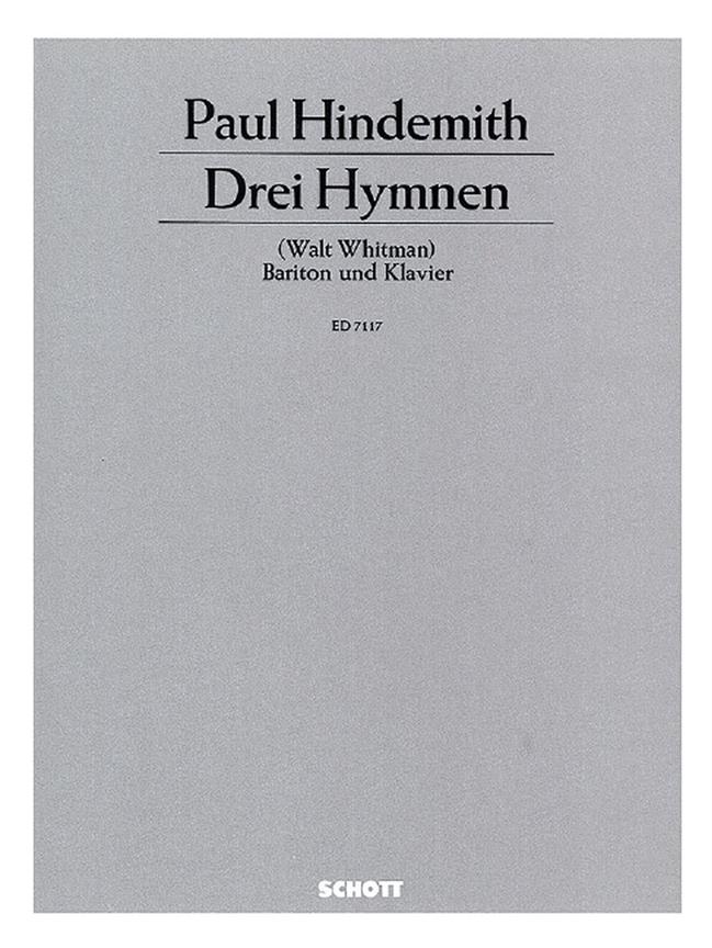 3 Hymnen Von Walt Whitman Op. 14