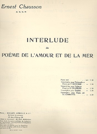 Interlude Du Poeme De L'Amour... Violon/Piano