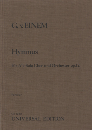 Hymnus An Goethe Op. 12
