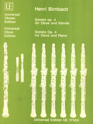 Birnbach Sonate Op. 4 Ob Pft Op. 4
