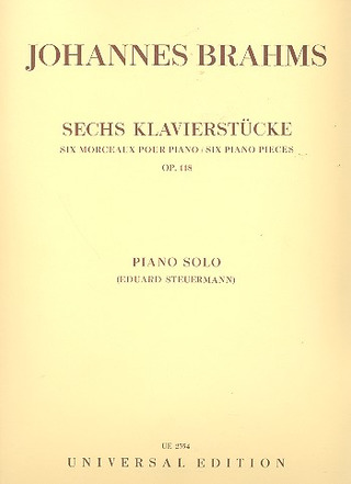 6 Klavierstucke Op. 118 S.Pft Op. 118