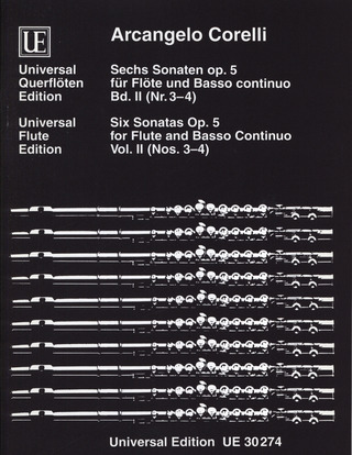 6 Sonatas Op. 5/II Fl Bc Op. 5 Band 2