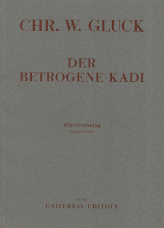 Der Betrogene Kadi Vocal Score