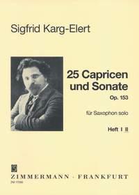 25 Caprices Et Une Sonate Op. 153 Pour Saxophons Solo. Cahier #2