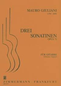 3 Sonatines Op. 71 Pour Guitare Solo