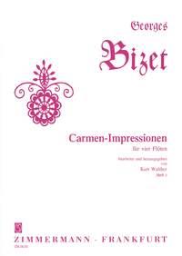 Impressions De Carmen. Cahier #3 Pour 4 Flûtes
