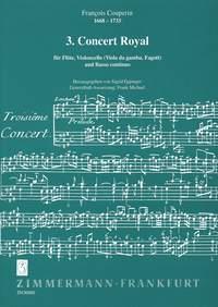 3ème Concert Royal Pour Flûte, Violoncelle (Viole De Gambe, Basson) Et B.C.