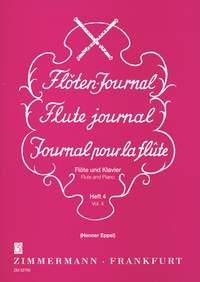 Journal Pour La Flûte, Cahier #4 'Tribut Aux Amateurs' Pour Flûte Et Piano