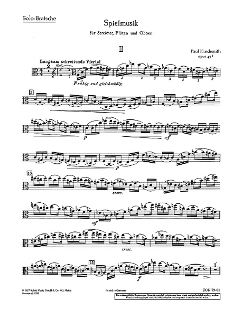Spielmusik Op. 43/1