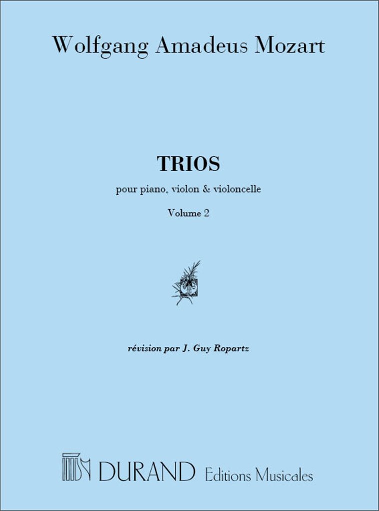 Trios V1 (K254/K496/K502) Violon/Vlc/Piano