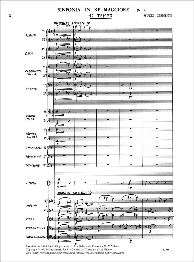 Sinfonia N04 En Re Majeur (CLEMENTI MUZIO)