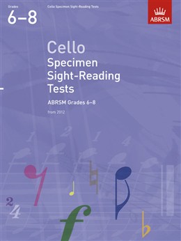 Sight - Reading Tests Cello Gr 6 - 8 - New