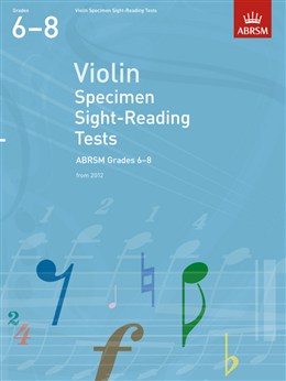 Sight - Reading Tests Violin Gr 6 - 8 - New