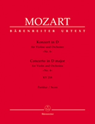 Konzert In D Für Violine Und Orchester 'Nr. 4'